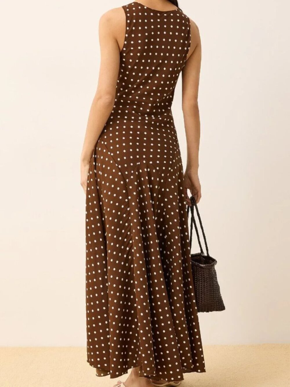NWT Polka dot sleeveless mermaid maxi dress - Picture 3 of 3